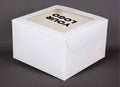 Cake Box - 500g (8"x8"x5") White - Window
