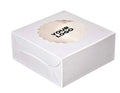 Cheese Cake Box 500g (7" x 7" x 3") White Window Box