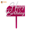 Pink Happy BirthdayCake Toppers