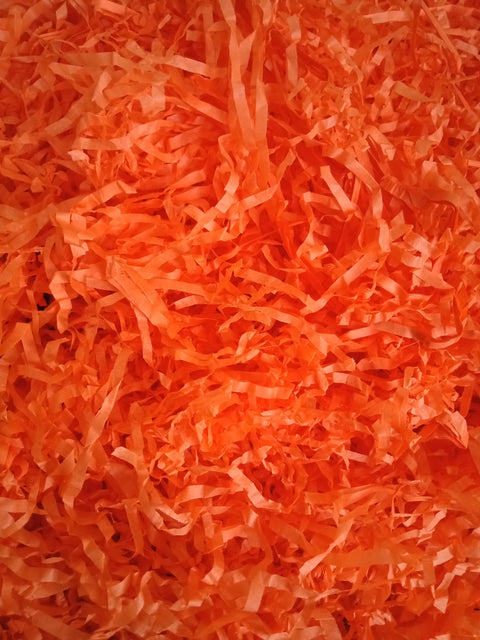 Shredded Paper | Paper Fillers (Orange) - 50gm