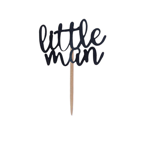 Little Man | Cupcake Topper | Pack Of 24