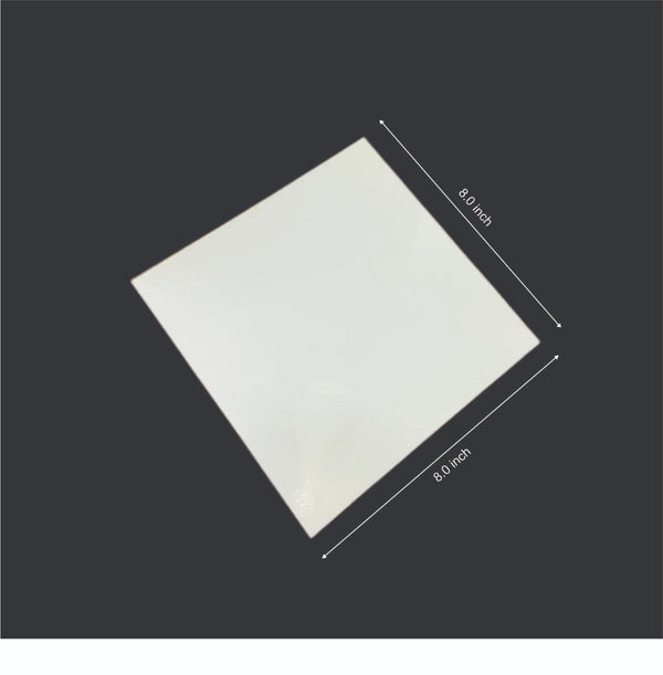 White Square Cake Plate (Cake Base Board)(8" x 8" )